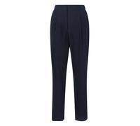Giorgio Armani - Textured Navy Virgin Wool Trousers With Straight L - Größe 48 - blau