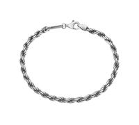 Giorgio Martello Milano - Armband Kordelkette massiv, Silber 925 Armbänder & Armreife 1 ct Silber