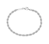 Giorgio Martello Milano - Armband Kordelkette massiv, Silber 925 Armbänder & Armreife 1 ct Silber