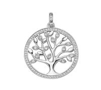 Giorgio Martello Milano Anhänger Lebensbaum mit Zirkonia, Silber 925 2,5 cm