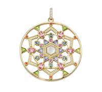 Giorgio Martello Milano Anhänger Mandala, Silber 925 4,5 cm