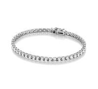 Giorgio Martello Milano Armband Armband Tennisarmband mit Zirkonia Steinen, Silber 925