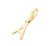 Giorgio Martello Milano - Charm Buchstabe A, Silber 925 Charms & Kettenanhänger 1 ct Gold Damen