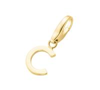 Giorgio Martello Milano - Charm Buchstabe C, Silber 925 Charms & Kettenanhänger Gold Damen