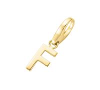 Giorgio Martello Milano Charm Buchstabe F, Silber 925, gold Gold