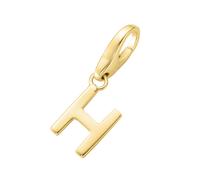 Giorgio Martello Milano - Charm Buchstabe H, Silber 925 Charms & Kettenanhänger Gold Damen