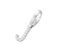 GIORGIO MARTELLO MILANO Charm Buchstabe J, Zirkonia Steine, Silber 925, weiß weiß