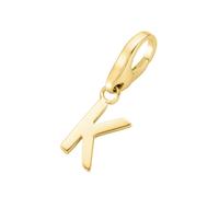 Giorgio Martello Milano Charm Buchstabe K, Silber 925, gold Gold