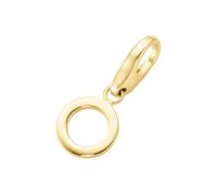 Giorgio Martello Milano - Charm Buchstabe O, Silber 925 Charms & Kettenanhänger Gold Damen