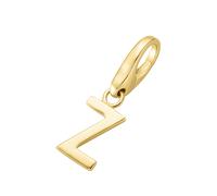 Giorgio Martello Milano - Charm Buchstabe Z, Silber 925 Charms & Kettenanhänger Gold Damen