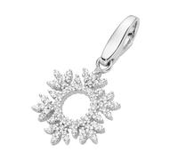 GIORGIO MARTELLO MILANO Charm Eiskristall mit Zirkonia, Silber 925, weiß weiß