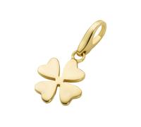 Charm-Einhänger "Kleeblatt, vergoldet, Silber 925", gold, GIORGIO MARTELLO MILANO, Charms, Damen, Silber 925 (Sterlingsilber) (63332435-0) gold