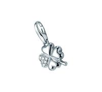 Charm Giorgio Martello Milano Kleeblatt mit Zirkonia Silber Onesize