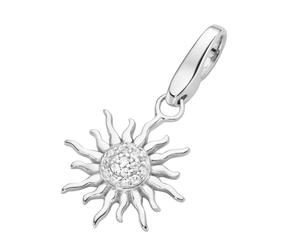 Giorgio Martello Milano Charm Sonne mit Zirkonia, Silber 925 Onesize Damen