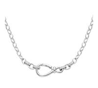 Giorgio Martello Milano - Collier Ankerkette mit Zirkonia, Silber 925 Ketten Silber Damen