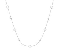 Giorgio Martello Milano Collier Collier mit Süßwasser-Perlen, Silber 925