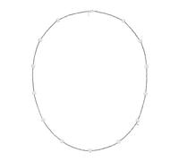 Giorgio Martello Milano Collier Collier mit Süßwasser-Perlen und Ziersteinen, Silber 925