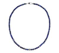 Giorgio Martello Milano Collier mit blauen Lapis Kugeln, Silber 925 60 cm