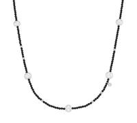 Giorgio Martello Milano - Collier mit Süßwasser-Perlen und Ziersteinen, Silber 925 Ketten 1 ct Silber (138.99 € / 1 ct)