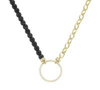 Giorgio Martello Milano Collier mit Ziersteinen, Silber 925 Gold Damen