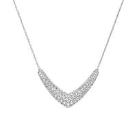 Giorgio Martello Milano - Collier mit Zirkonia oder Spinell, Silber 925 Ketten 1 ct Weiss