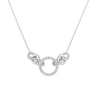 Giorgio Martello Milano Collier Collier mit Zirkonia, Silber 925