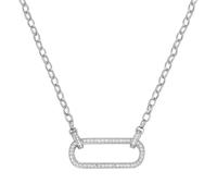 Giorgio Martello Milano - Collier mit Zirkonia, Silber 925 Ketten 1 ct Silber