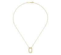 Giorgio Martello Milano Collier mit Zirkonia, Silber 925 Gold