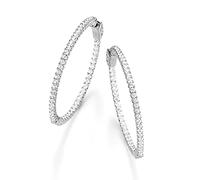 Paar Creolen LADY, silber (silber 925), Ohrringe, Damen (67534109-0) silber 925