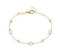 Giorgio Martello Milano - Armband Süßwasser-Perlen und Zirkonia, Silber 925 Armbänder & Armreife 1 ct Gold (98.99 € / 1 ct)