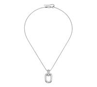 Giorgio Martello Milano Kette Anhänger mit weißen Zirkonia, Silber 925