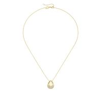 Giorgio Martello Milano Kette Anhänger mit weißen Zirkonia, Silber 925 Gold