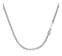 Giorgio Martello Milano Kette Ankerkette, diamantiert, massiv, Silber 925 60 cm