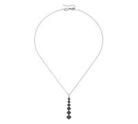 Giorgio Martello Milano Kette mit Zirkonia oder schwarzem Spinell, Silber 925/- Schwarz