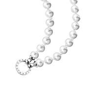 Giorgio Martello Milano Kette Muschelkern Perlen, Ringverschluss, Silber 925 Ketten Schmuck Produkte (1.0 pieces)