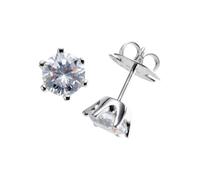 Paar Ohrstecker "mit Zirkonia, Silber 925" Gr. 2,5, silber, GIORGIO MARTELLO MILANO, Ohrringe, Damen, ca. Ø 7mm, Silber 925 (Sterlingsilber) (38917950-2,5) silber