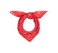 Giorgio Rimaldi Halstuch mit Paisley-Mauster - 55 x 55 cm Größe - Bandana für Damen und Herren - Nickituch perfekt für jede Jahreszeit Rot