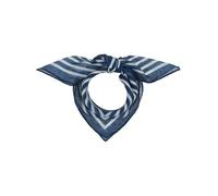 Giorgio Rimaldi Halstuch mit Streifen - 55 x 55 cm Größe - Bandana für Damen und Herren - Nickituch perfekt für jede Jahreszeit Navy