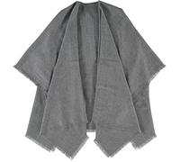 Giorgio Rimaldi® Poncho Damen - Hochwertiges Cape Aus Reinem Polyacryl - Wärmend & Hautfreundlich - Ideales Winter Accessoire - Unifarben - 120x150cm