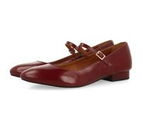 GIOSEPPO Ballerinas aus Leder mit Lackleder-Effekt, Burgunderrot, 40 EU