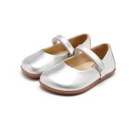 GIOSEPPO Barefoot Mary-Jane Ballerinas aus Leder, Silber, 26 EU