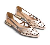 GIOSEPPO BUMALA Mary Jane Flache Damenschuhe, Platin, Größe 42