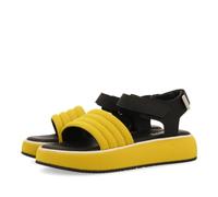 GIOSEPPO Cheval Sportsandalen für Damen, Leder, mit Plateau, Senf, 40 EU