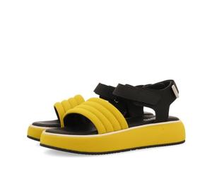 GIOSEPPO Cheval Sportsandalen für Damen, Leder, mit Plateau, Senf, 40 EU