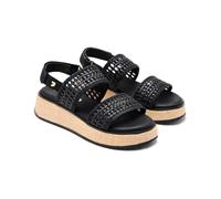 GIOSEPPO Cloverland Geflochtene Sandalen mit Keilabsatz, Schwarz, 36 EU