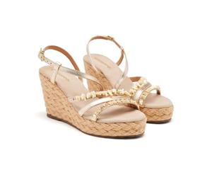 GIOSEPPO Damen 75363 Keilsandale, Platinfarben, 41 EU