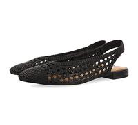 GIOSEPPO Geflochtene Ballerinas aus Leder in Schwarz für Damen Guatavita, Schwarz, 39 EU