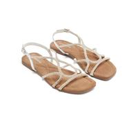 GIOSEPPO Gilmanton Sandalen aus Leder, silber, 41 EU