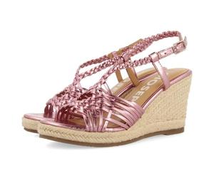 GIOSEPPO Glide Damen Espadrilles Keilabsatz Sandalen, Rosa, Größe 38, Rosa, 38 EU