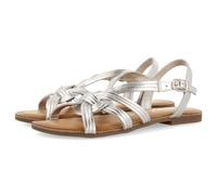 GIOSEPPO Golaj Flache Sandalen für Damen, Silber, 36 EU, Silber, 36 EU